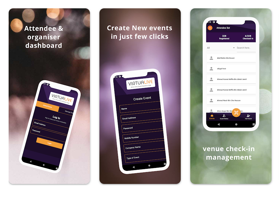Virtualive – Event Management App